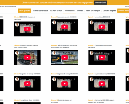 Découvrez en vidéos le concept de la franchise DECKiBOIS