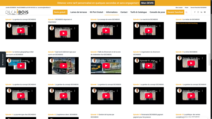 Découvrez en vidéos le concept de la franchise DECKiBOIS