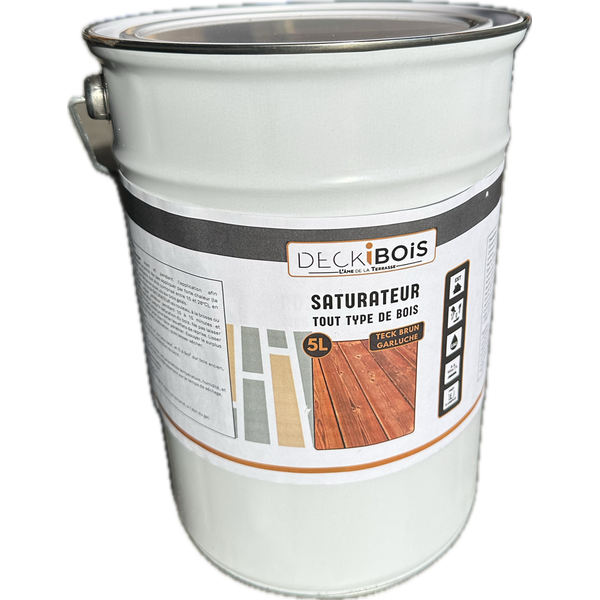 Saturateur tout type de bois TECK brun garluche vendu par DECKiBOIS