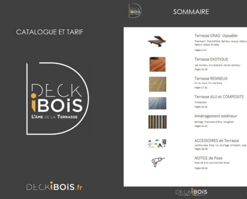 Promotion du nouveau catalogue lames et accessoires de terrasse DECKiBOIS